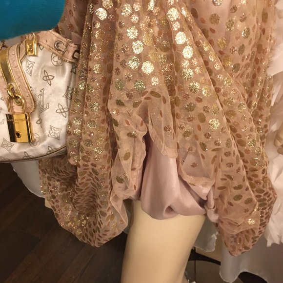 COPY - GORGEOUS vintage dress covered in gold bubbles!! - Picture 7 of 14
